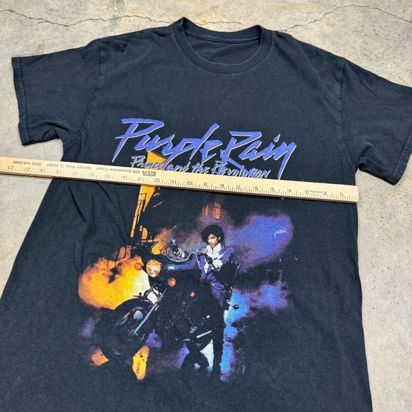 Prince & The Revolution Purple Rain T Shirt Crewneck Official Womens M Black - Picture 5 of 8